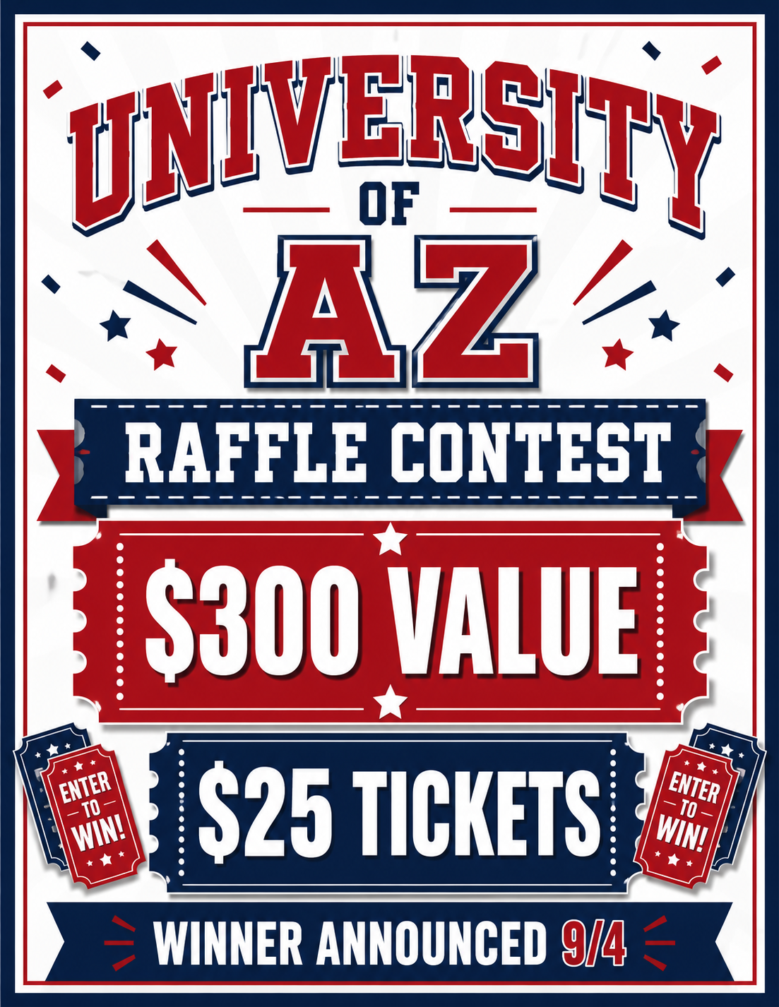 UofA RAFFLE TICKET