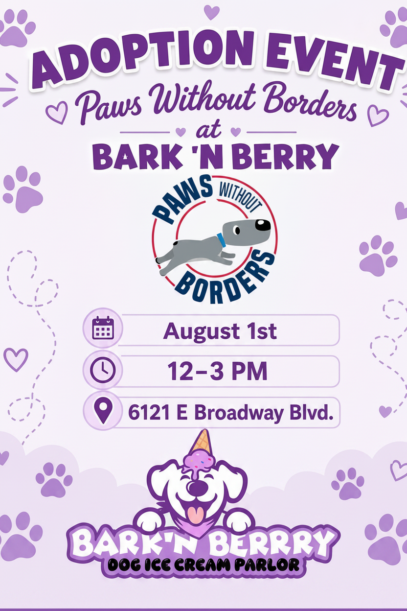PAWS WITHOUT BORDERS ADOPTION EVENT